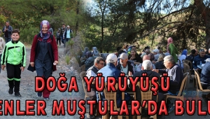 Doğa yürüyüşü sevenler Muştular’da buluştu