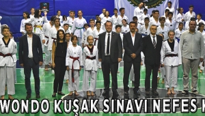 Taekwondo kuşak sınavı nefes kesti