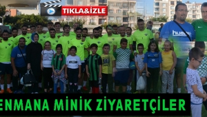 ANTRENMANA MİNİK ZİYARETÇİLER