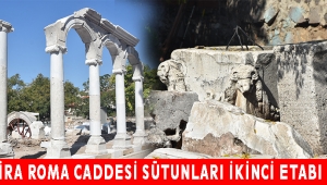Thyateira Roma Caddesi Sütunları ikinci etabı başladı