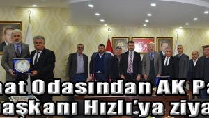 Ziraat Odasından AK Parti il başkanı Hızlı’ya ziyaret