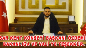 Akhisar Kent Konseyi Başkanı ÖZDEMİR den Bakanlığa ve Vali ye Teşekkür. 