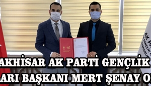 Akhisar Ak Parti Gençlik Kolları Başkanı Mert Şenay Oldu !