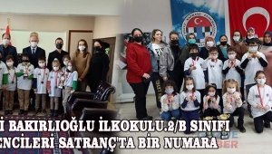  A.Vehbi Bakırlıoğlu İlkokulu.2/B Sınıfı ÖğrencileriSATRANÇ'ta Bir Numara