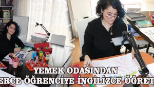 Yemek odasından binlerce öğrenciye İngilizce öğretiyor