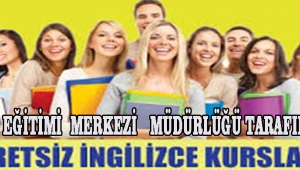 HALK EĞİTİMi MERKEZİ MÜDÜRLÜĞÜ TARAFINDAN ÜCRETSİZ A1 İNGİLİZCE KURSU AÇILACAKTIR.