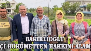 Bakırlıoğlu Çiftçi Hükümetten Hakkını Alamıyor