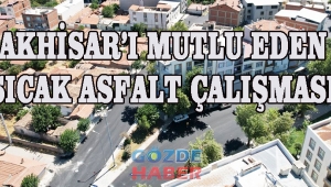 Akhisar’ı Mutlu Eden Sıcak Asfalt Çalışması 