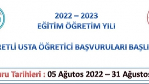 Ücretli Usta Öğretici Talepleri Alınıyor !