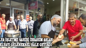 Özen Helva işletme sahibi İbrahim Aslan Sıcak Helvayı Geleneksel Hale Getirdi