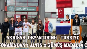 AKHİSAR ORYANTİRİNG , TÜRKİYE ŞAMPİYONASINDAN 1 ALTIN 2 GÜMÜŞ MADALYA ÇIKARDI.
