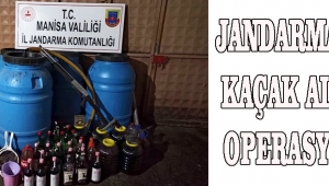 JANDARMADAN KAÇAK ALKOL OPERASYONU