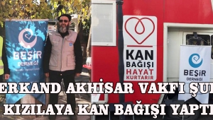 Semerkand Akhisar Vakfı Şubesi Kızılaya Kan Bağışı Yaptı