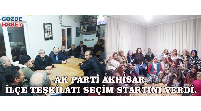 Ak Parti Akhisar İlçe Teşkilatı Seçim Startını verdi.