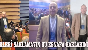 GERÇEKLERİ SAKLAMAYIN BU ESNAFA HAKLARINI VERİN.