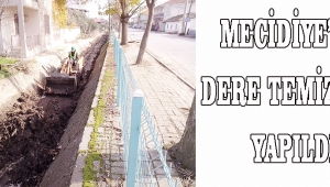 Mecidiye’de dere temizliği yapıldı