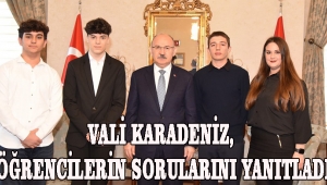 Vali Karadeniz, Öğrencilerin Sorularını Yanıtladı