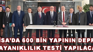 Manisa’da 600 Bin Yapının Depreme Dayanıklılık Testi Yapılacak