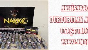 Akhisar'da Durdurulan Araçta uyuşturucu Yakalandı !