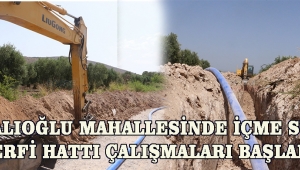 Kayalıoğlu Mahallesinde İçme Suyu Terfi Hattı Çalışmaları Başladı