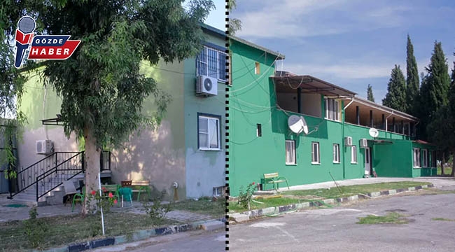 Akhisar Belediyesi Tesislerin Duvarlarına Bakım Yaptı !