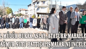 Genel Müdür Burak Aslay, Atatürk Mahallesinde Yağmur Suyu Hattı Çalışmalarını İnceledi