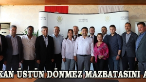 BAŞKAN ÜSTÜN DÖNMEZ MAZBATASINI ALDI 