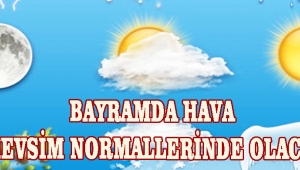 BAYRAMDA HAVA MEVSİM NORMALLERİNDE OLACAK