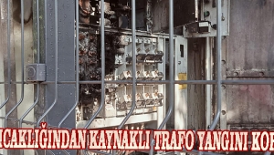 Hava Sıcaklığından Kaynaklı Trafo Yangını korkuttu