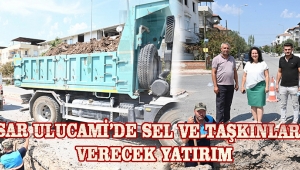 Akhisar Ulucami'de sel ve taşkınlara son verecek yatırım