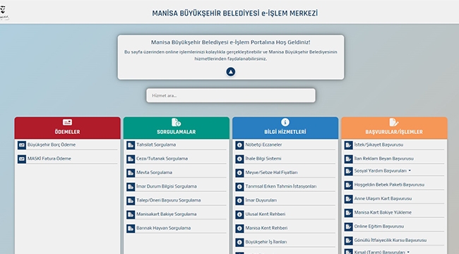 Büyükşehir’den Vatandaşlara E-Belediye Kolaylığı