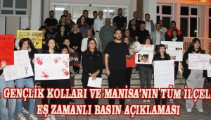 CHP İl Gençlik Kolları ve Manisa’nın tüm ilçelerinde eş zamanlı basın açıklaması