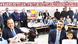 Akhisar'da Karne Heyecanı: Protokol Üyeleri Öğrencilerle Buluştu