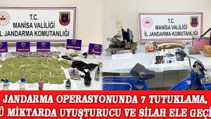 Jandarma Operasyonunda 7 Tutuklama, Yüklü Miktarda Uyuşturucu ve Silah Ele Geçirildi