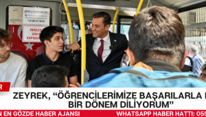 Zeyrek, “Öğrencilerimize Başarılarla Dolu Bir Dönem Diliyorum”