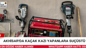 Akhisar'da Kaçak Kazı Yapanlara Suçüstü Baskın