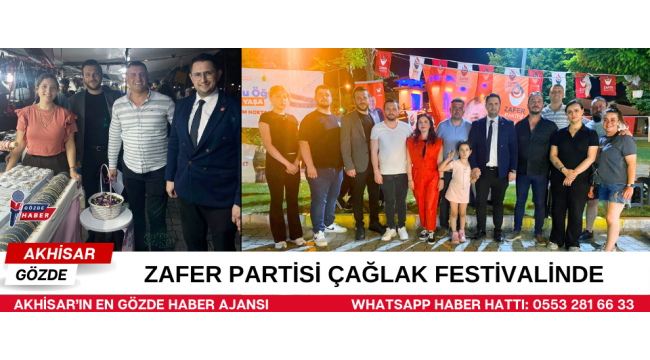 Zafer Partisi Çağlak Festivalinde 