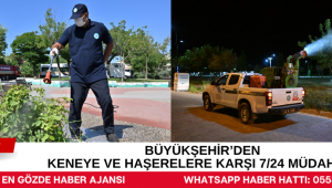 Büyükşehir’den Keneye ve Haşerelere Karşı 7/24 Müdahale
