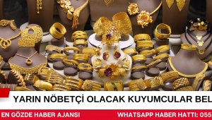 Akhisar'da 5 Temmuz Cumartesi Günü Nöbetçi Kuyumcular Belli Oldu