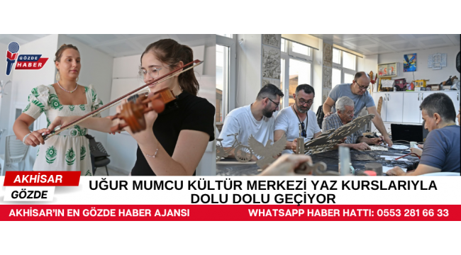 UĞUR MUMCU KÜLTÜR MERKEZİ YAZ KURSLARIYLA DOLU DOLU GEÇİYOR