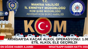 Akhisar’da Kaçak Alkol Operasyonu: 1.060 Litre Etil Alkol Ele Geçirildi