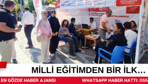 MİLLİ EĞİTİMDEN BİR İLK…