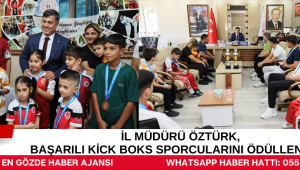 İl Müdürü Öztürk, Başarılı Kick Boks Sporcularını Ödüllendirdi