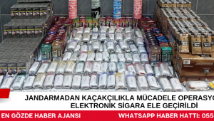 Jandarmadan Kaçakçılıkla Mücadele Operasyonu: 137 Elektronik Sigara Ele Geçirildi