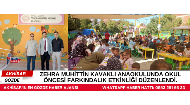 Zehra Muhittin Kavaklı Anaokulunda Okul Öncesi Farkındalık etkinliği düzenlendi.