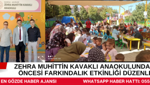 Zehra Muhittin Kavaklı Anaokulunda Okul Öncesi Farkındalık etkinliği düzenlendi.