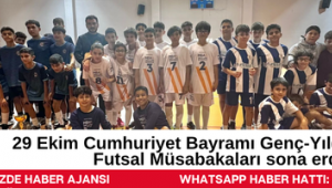 29 Ekim Cumhuriyet Bayramı Genç-Yıldız Erkekler Futsal Müsabakaları sona erdi.
