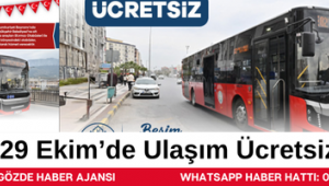 29 Ekim'de Ulaşım Ücretsiz Olacak