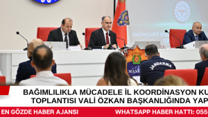Bağımlılıkla Mücadele İl Koordinasyon Kurulu Toplantısı Vali Özkan başkanlığında yapıldı