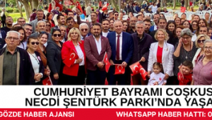CUMHURİYET BAYRAMI COŞKUSU NECDİ ŞENTÜRK PARKI'NDA YAŞANDI